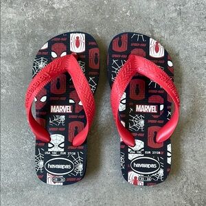 Havaianas Kids Spider-Man Flip Flops - Red